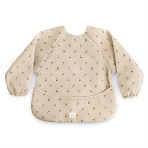 Mushie ​​Long Sleeve Bib​ - Cherries